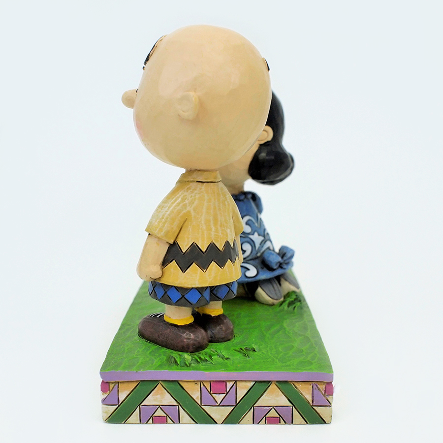 JIM SHORE】フィギュア ルーシー＆チャーリーブラウン -Never Give Up