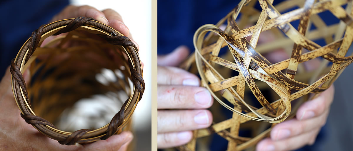 虎竹花籠 蛇籠 | 虎斑竹専門店 竹虎