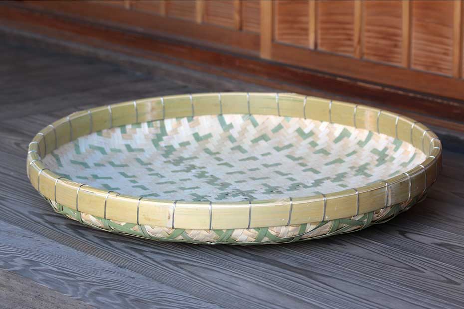 二重竹ざる（ふたえばら）60cm | 虎斑竹専門店 竹虎