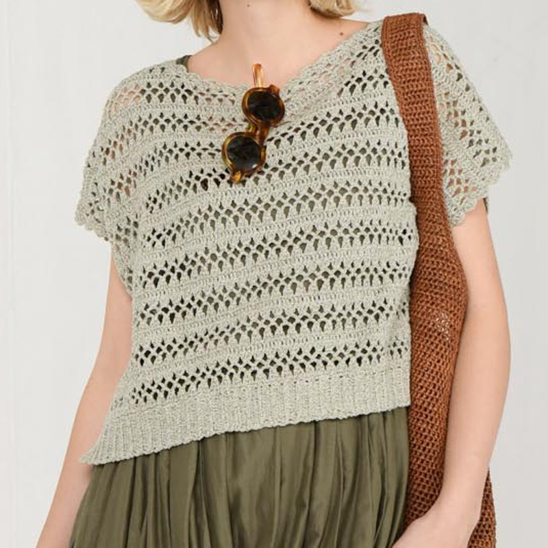 レシピ〉薄緑のかぎ針プルオーバー: レシピ｜手づくりタウン by 日本