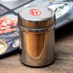 ステンレスのマサラケース・小物入れ[約6.2cm×4.5cm] の通販