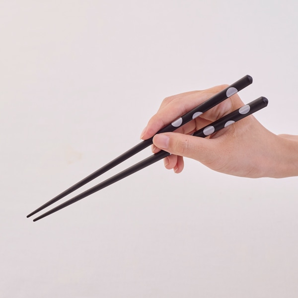 食洗機対応箸 シルバードット 黒｜お箸・箸置き｜料理家 栗原はるみ