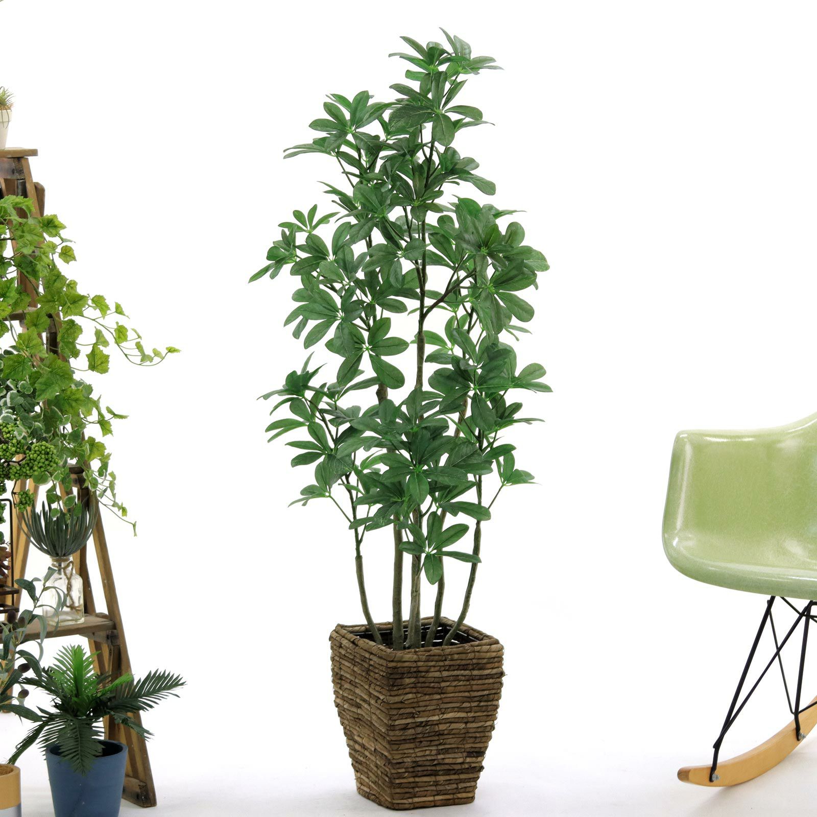 No8433 プレミアム光触媒フェイクグリーン 「丸みのある葉 × ふんわり