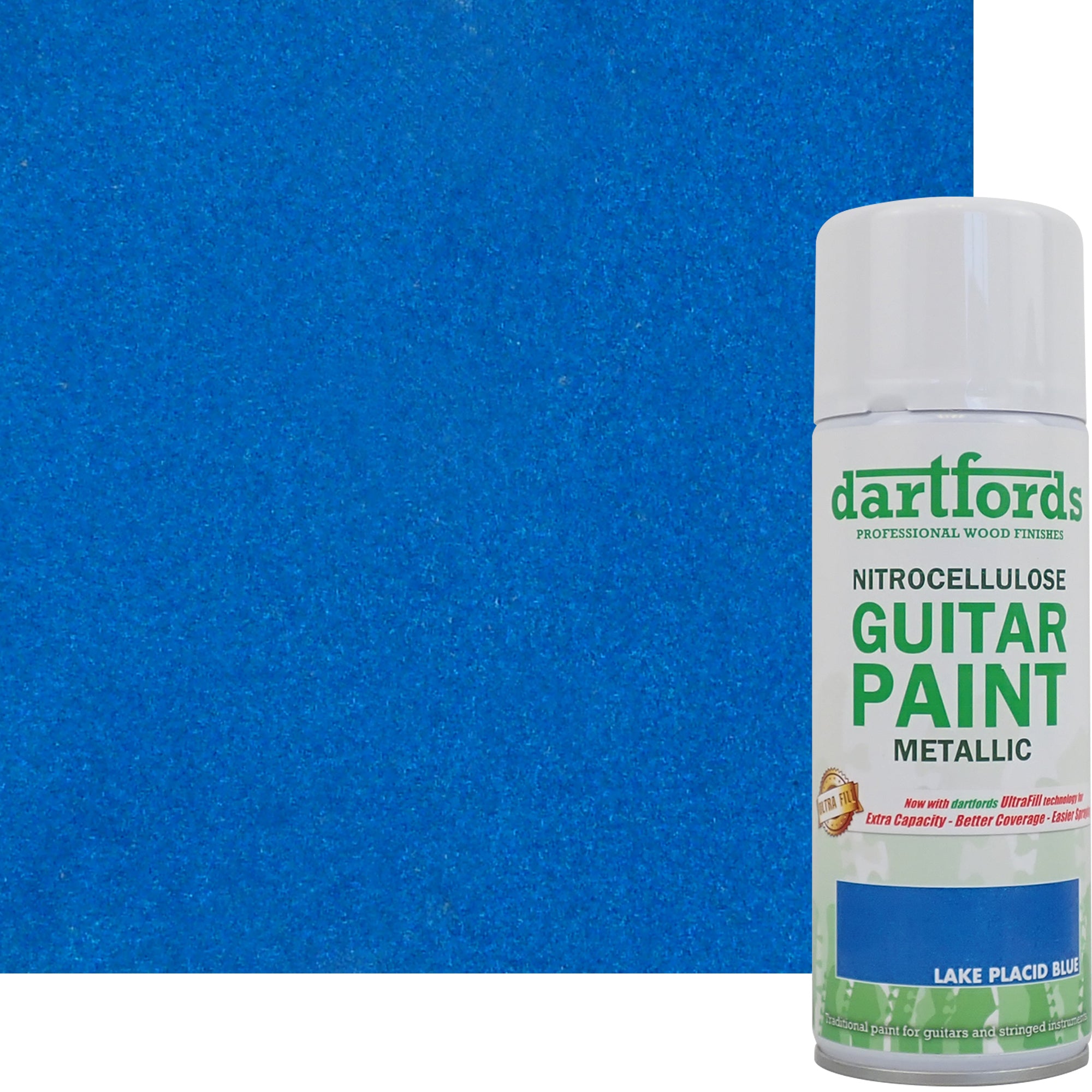 dartfords] Lake Placid Blue Metallic Nitrocellulose Guitar Paint