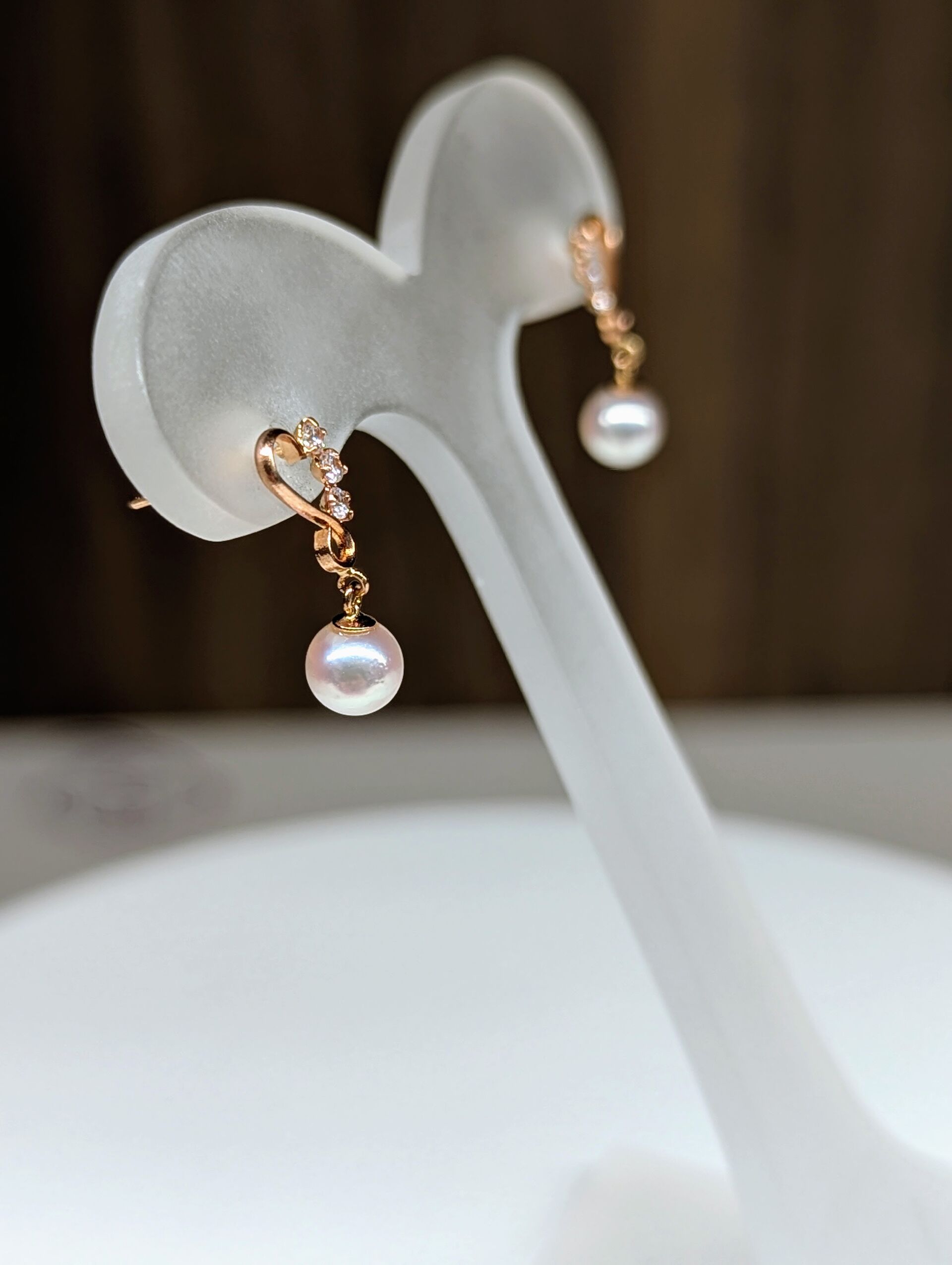 あこや真珠4.5ミリ18金ピンクゴールドピアス | 商品紹介 | 三重県伊勢