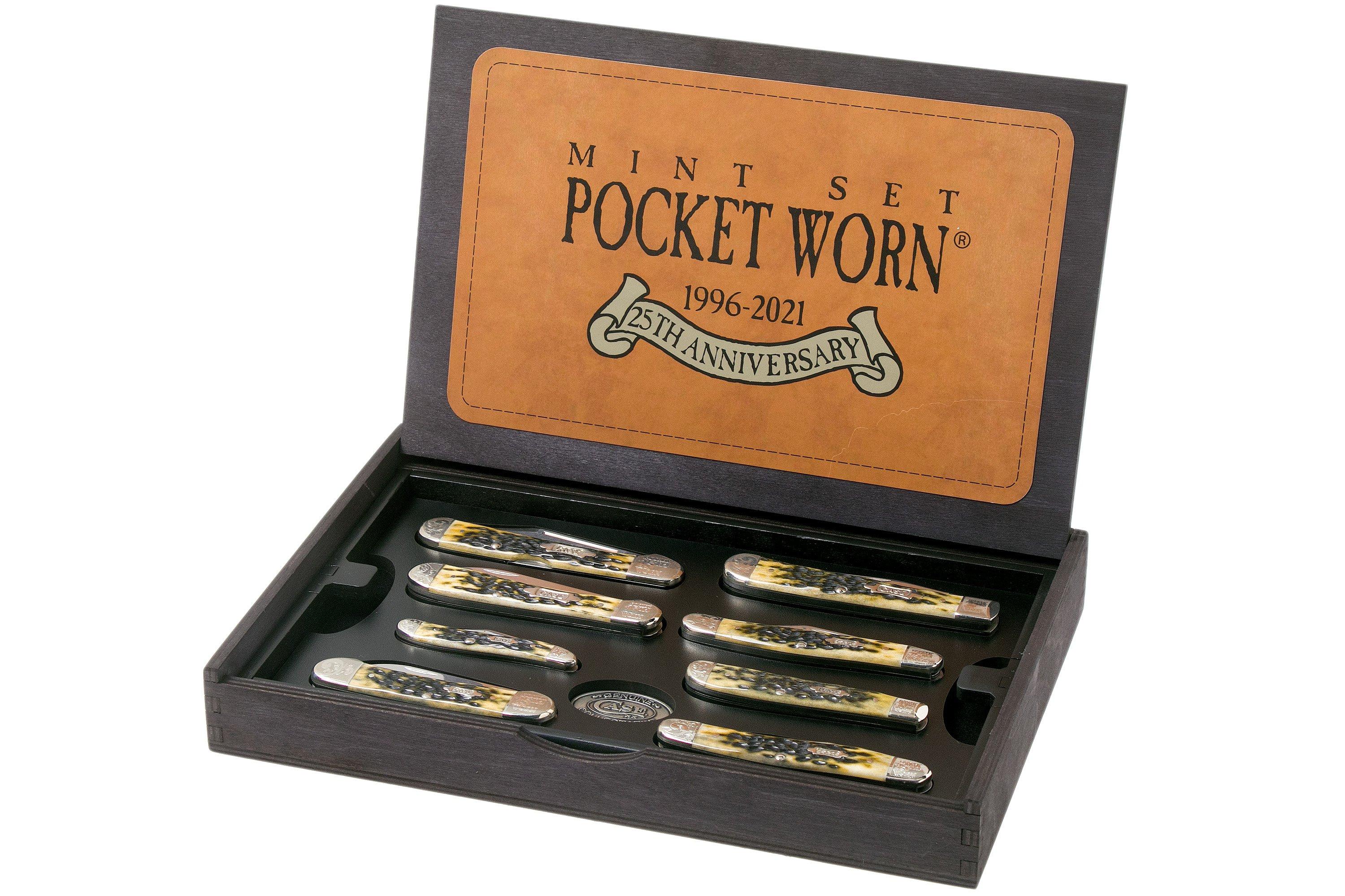 Case 25th Anniversary Mint Set, Pocket Worn Olive Green Bone