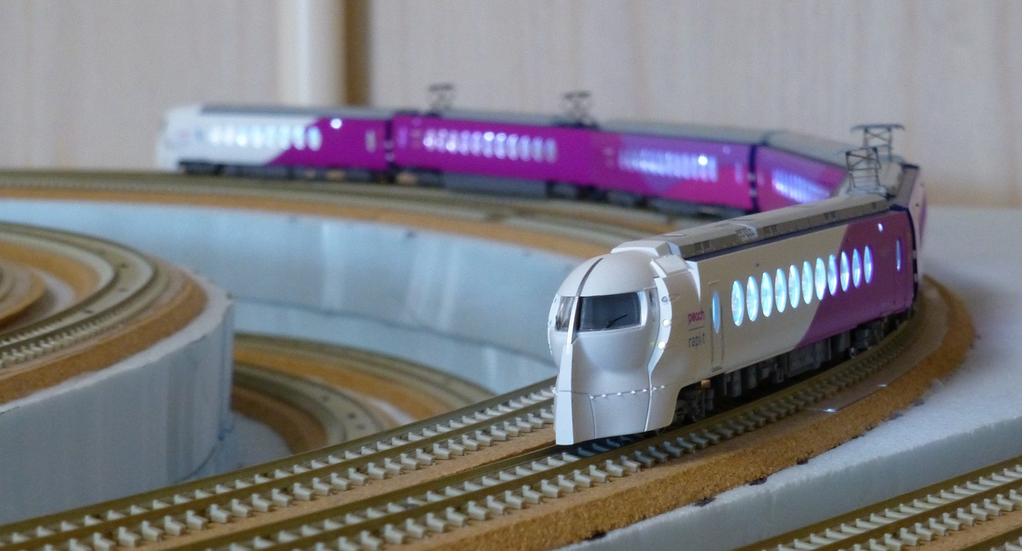 MicroAce 南海50000系 Peach×ラピートハッピーライナー入線 | 川崎駅