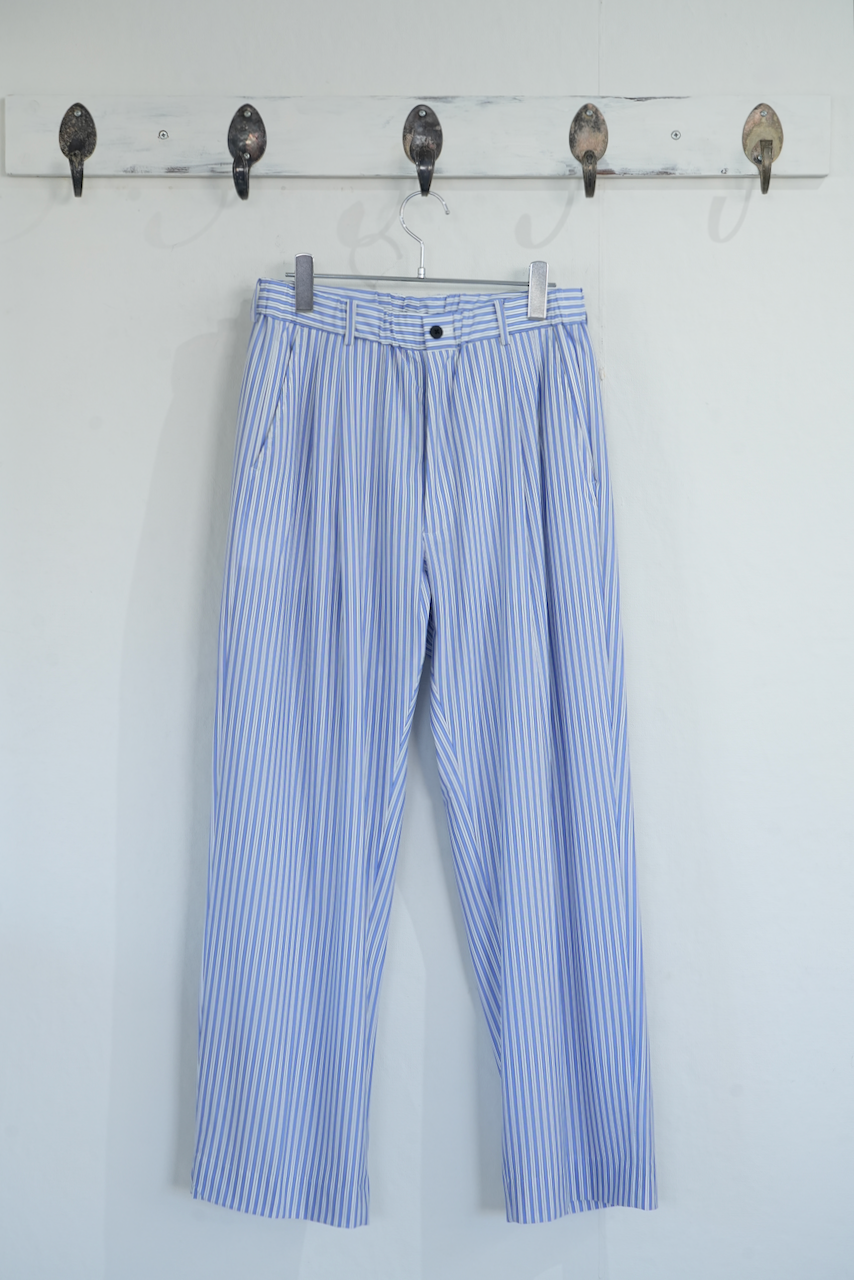 KANEMASA PHIL. 「36G Nylon Tuck Easy Pants」SAX BLACK