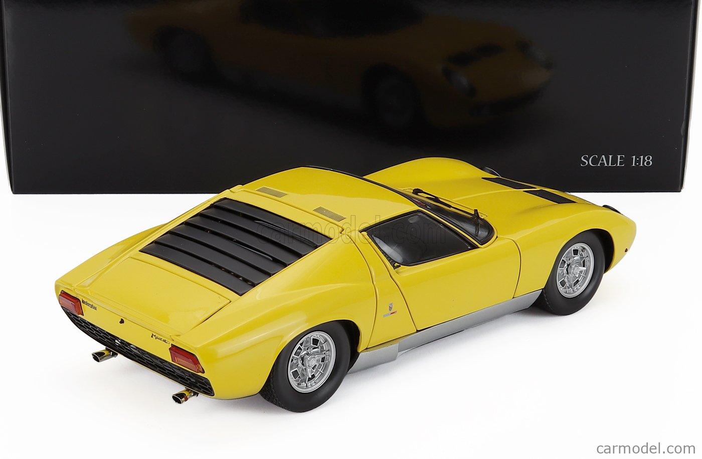 KYOSHO 08314Y Scale 1/18 | LAMBORGHINI MIURA P400 1968 YELLOW SILVER
