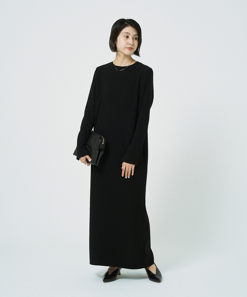 RE:ダブルクロスミニマルロングドレス7（ワンピース）｜HARDY NOIR