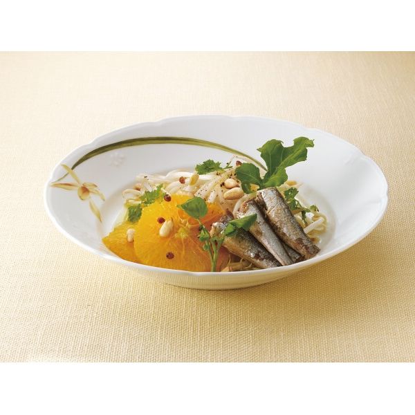 ギフト包装】鳴海製陶 ナルミ 里花暦 カレー＆パスタ皿5枚セット