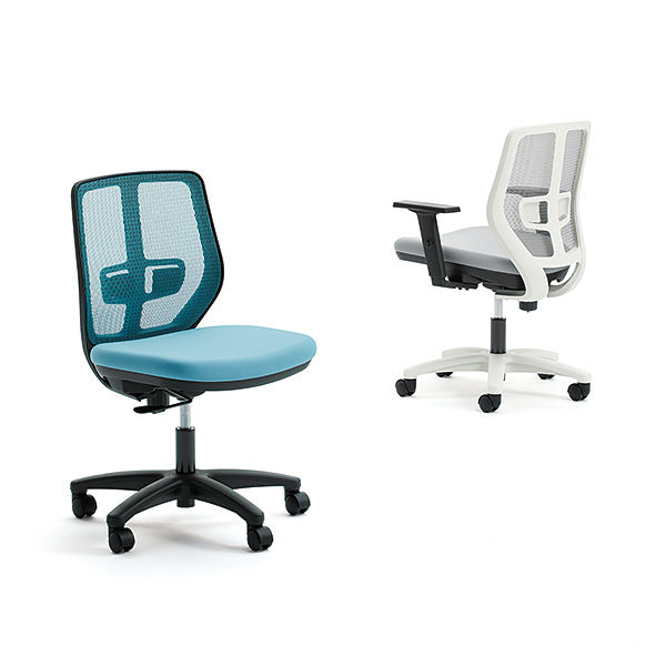 軒先渡し】オカムラ VC1メッシュチェア ホワイトフレーム×ライトグレー