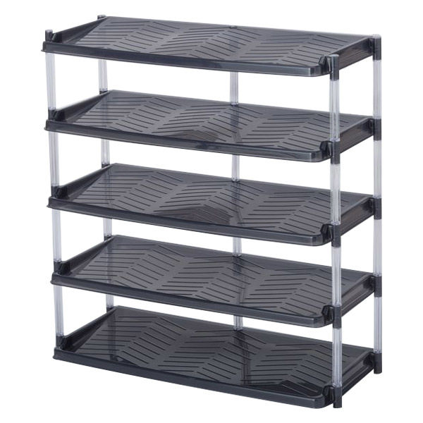 平和工業 クリスタルシューズラック トリプル 5段 幅725×奥行323×高さ