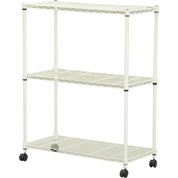 エイ・アイ・エス スチールラック 19φ キャスター付 3段 幅750×奥行350