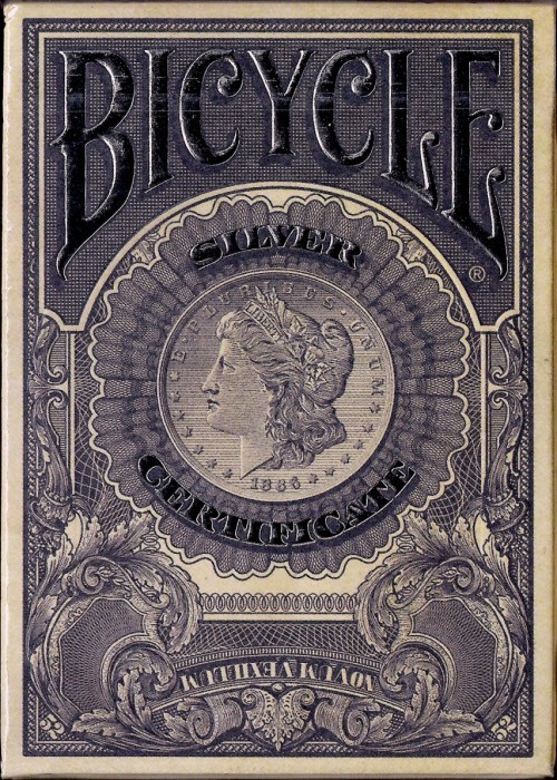 Bicycle Silver Certificate Limited Edition Numbered Playing Cards