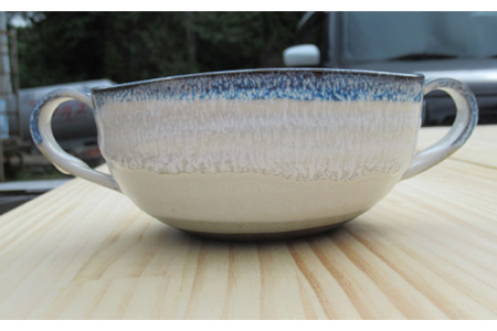 美濃焼】＜氷山のような美しいグラデーション＞塗分 スープカップ