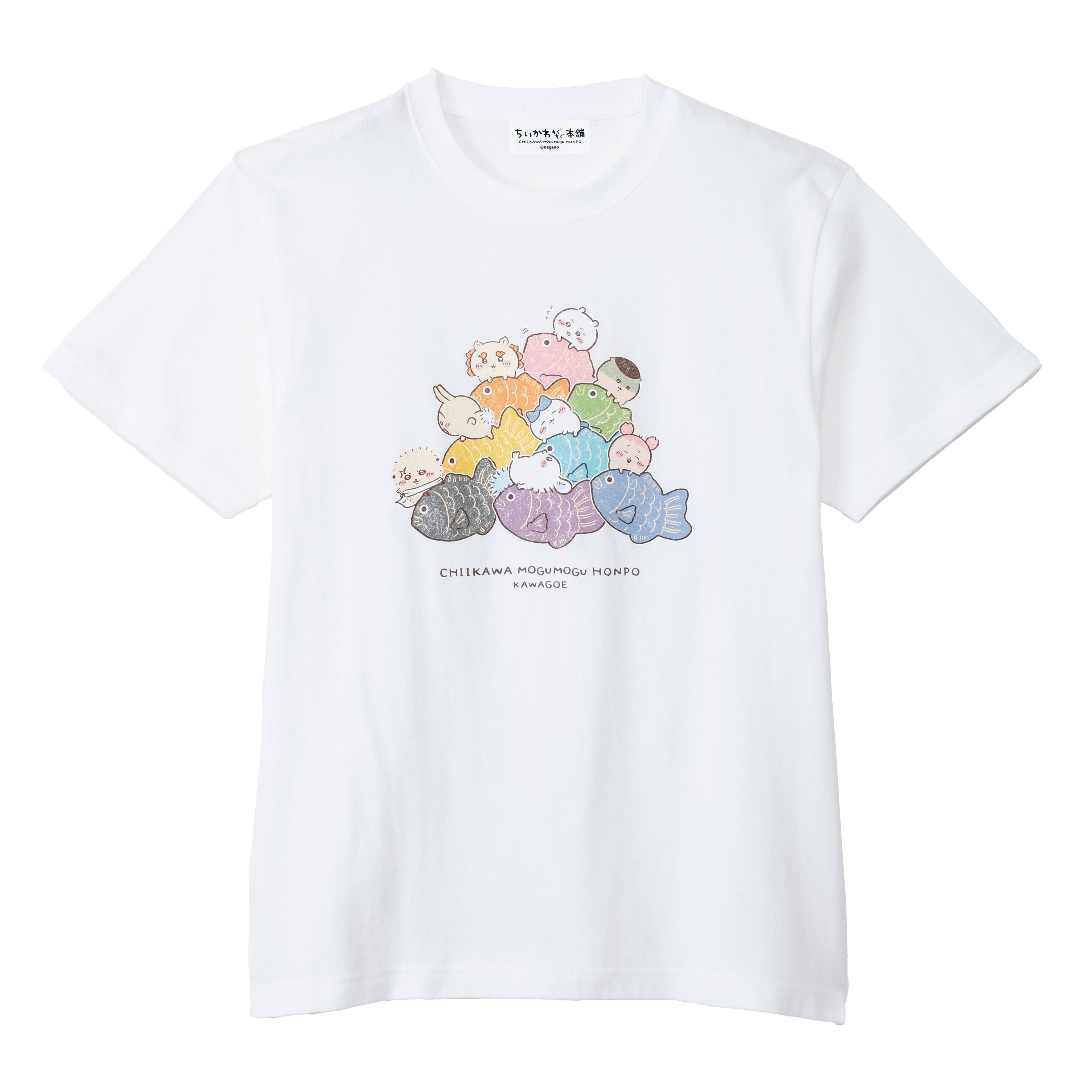公式】ちいかわもぐもぐ本舗オンラインストア 川越Tシャツ鯛だらけ(つ