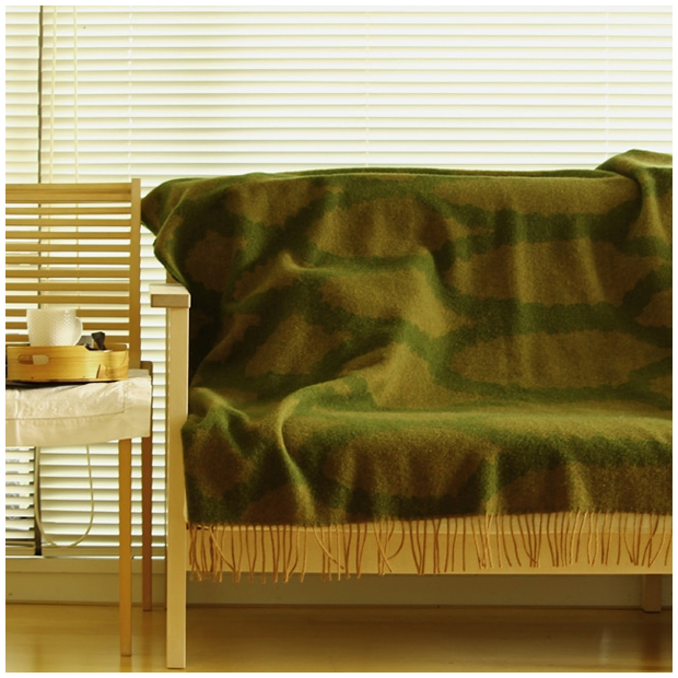 KLIPPAN/クリッパン スロー BOSQUET グリーン/ブラウン