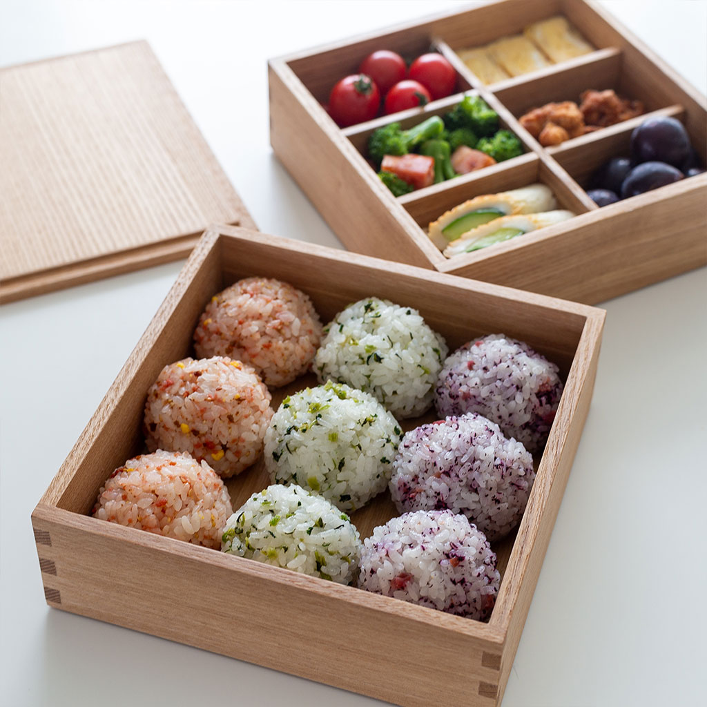 松屋漆器店｜白木塗タモ ナチュラル［6寸］重箱 一段 身のみ COMFOTA