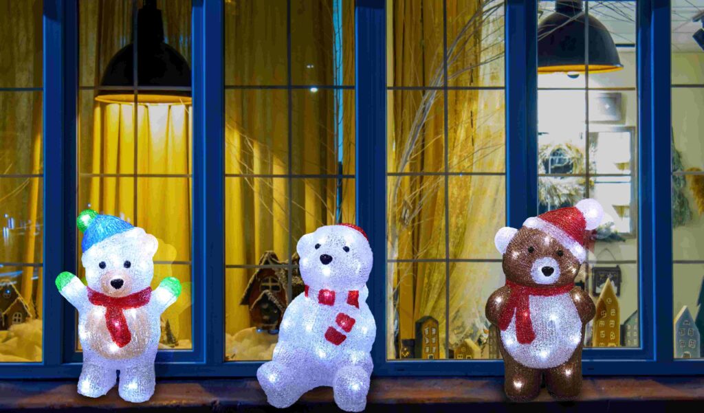 シッティングベア(L3D393) - クリスマスイルミネーションの老舗 コロナ