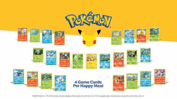 ポケカ】25周年の海外マック限定ポケモンカードが人気！ピカチュウの