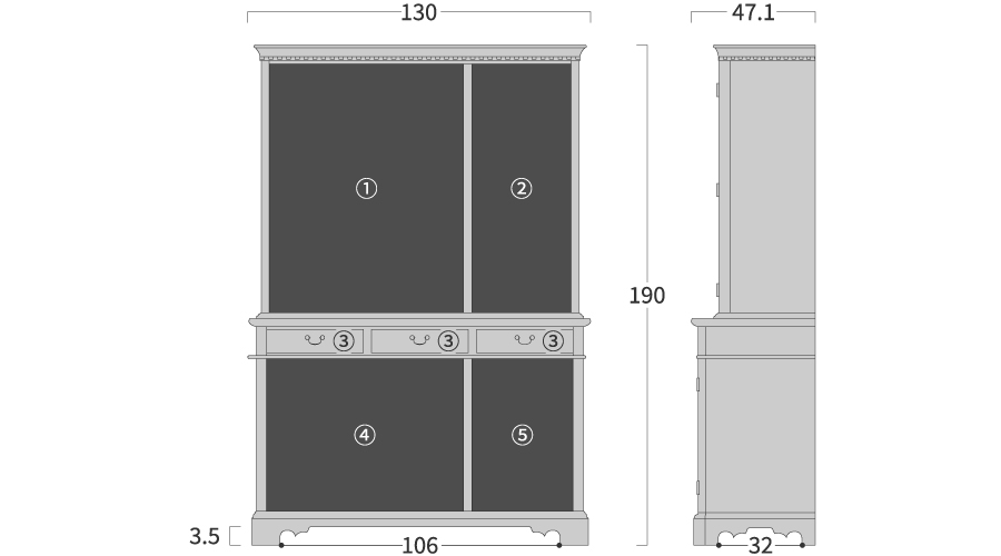 旭川家具 KATOH MOKKOU 加藤木工 Brooks ブルックス カップボード 国産