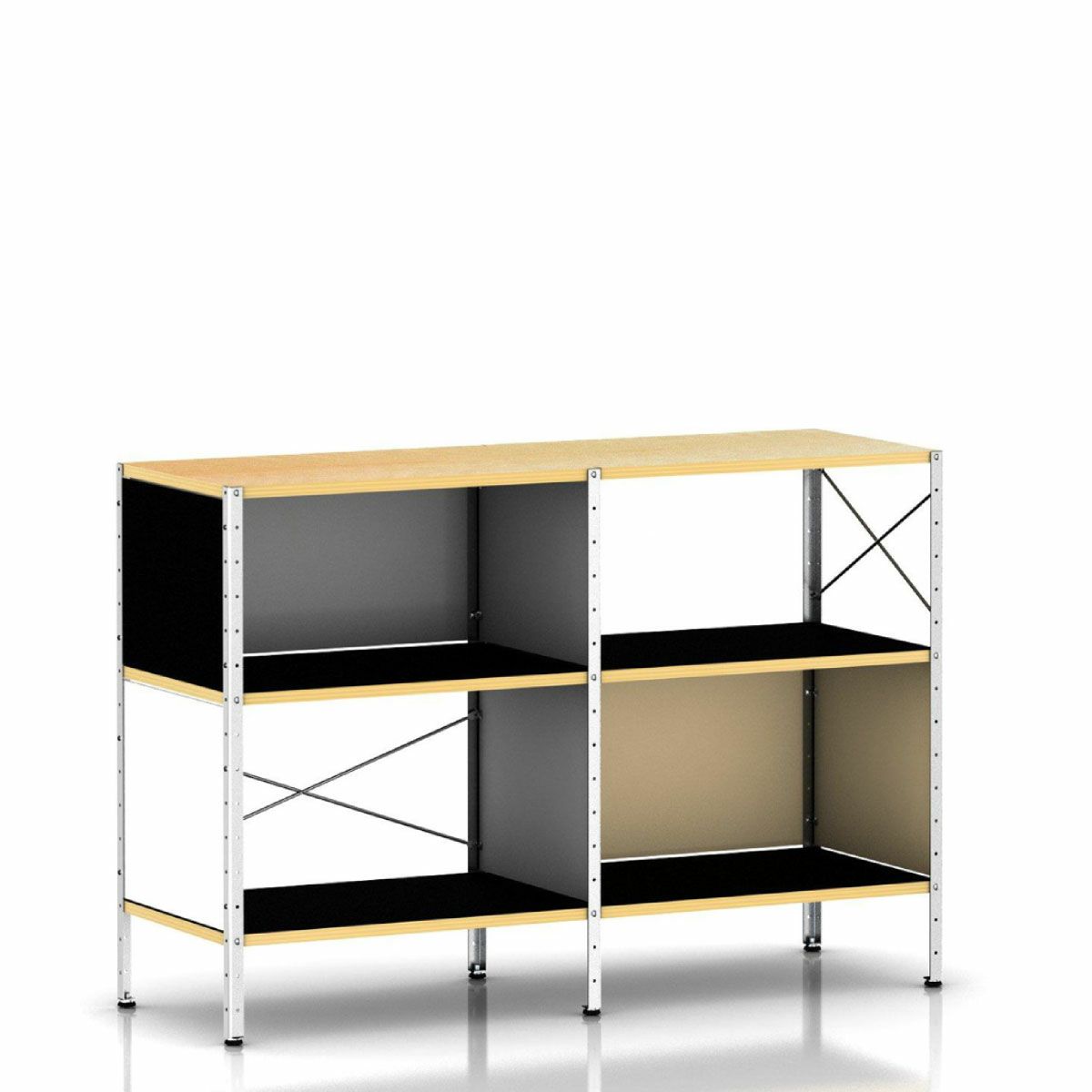 イームズ ストレージユニットESU ナチュラルカラー／ジンク 2段2列