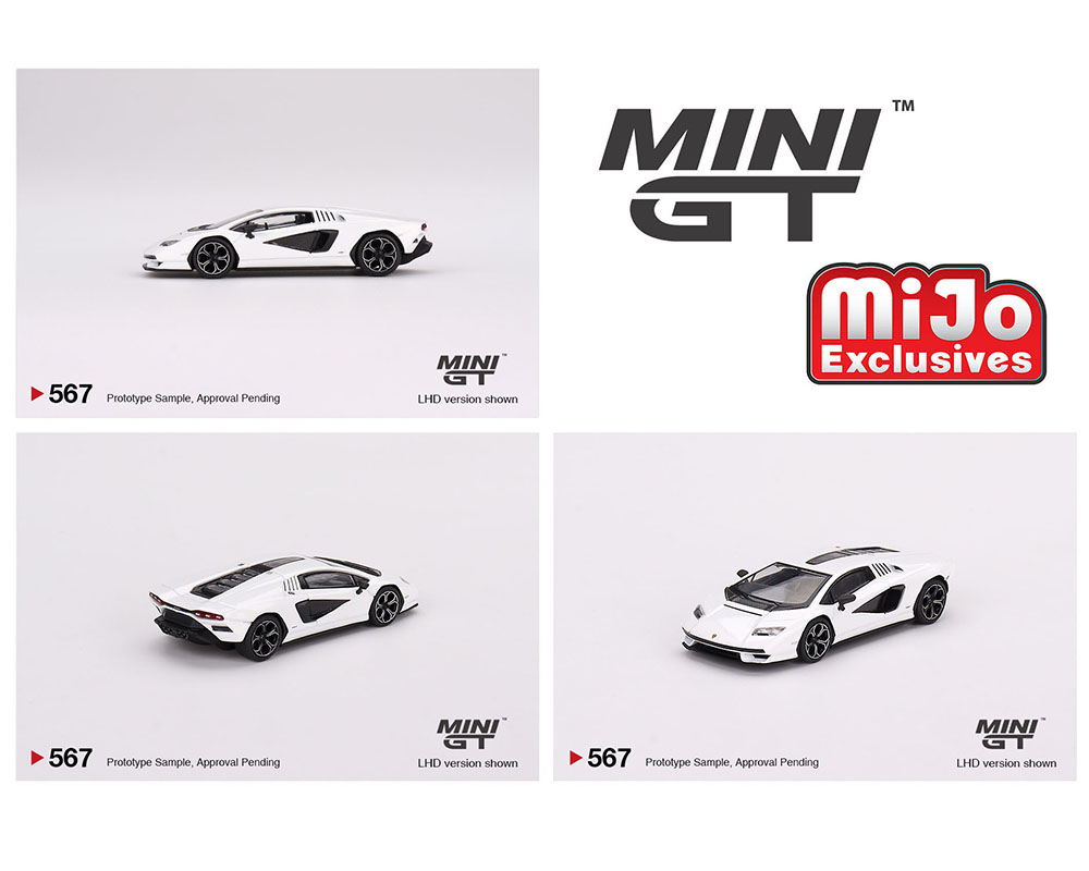 Mini GT 1:64 #567 Lamborghini Countach LPI 800-4 – Bianco Siderale