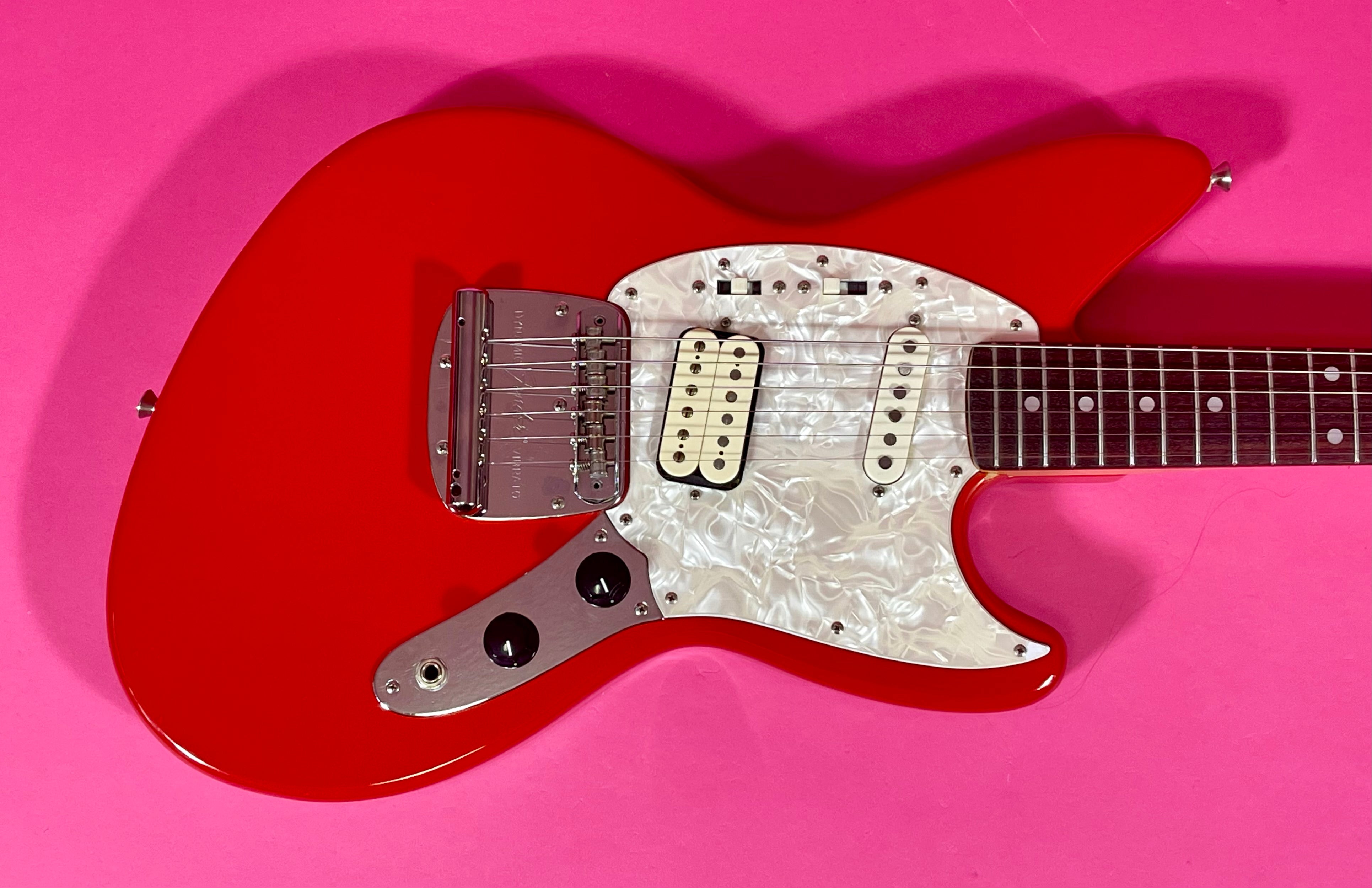 1997 Fender Jag-Stang Fiesta Red Kurt Cobain – Draggin' Guitars