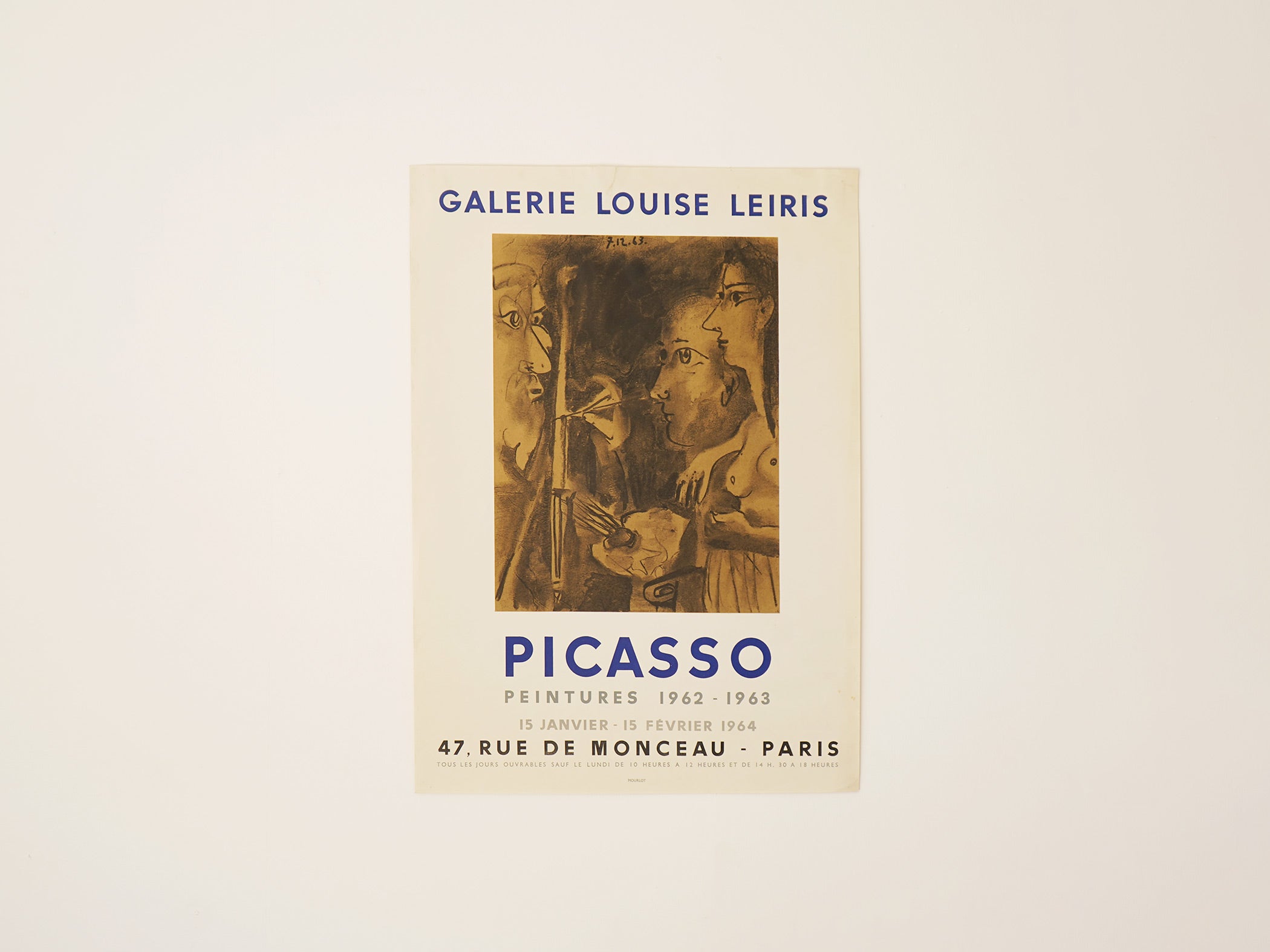 Pablo Picasso（パブロ・ピカソ）1964年展示会 ギャラリー・ルイーズ