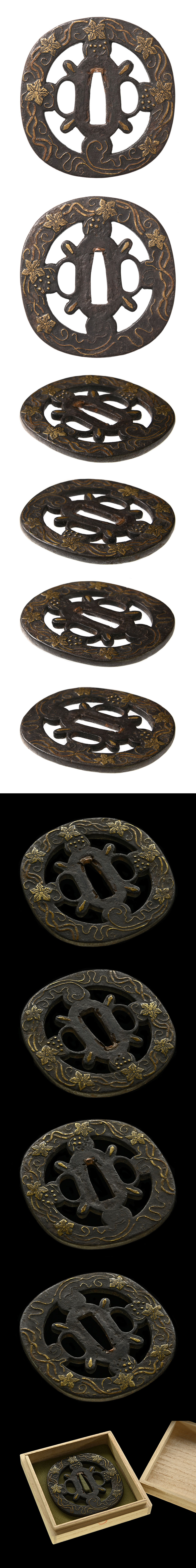 平安城 桔梗図鍔/鐔 ｜日本刀販売は永楽堂