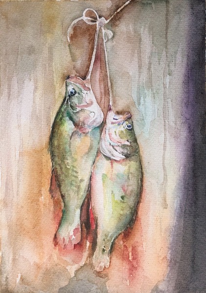 魚」 by 暁絵｜Artmeter｜暮らしを彩るアートが、きっと見つかる