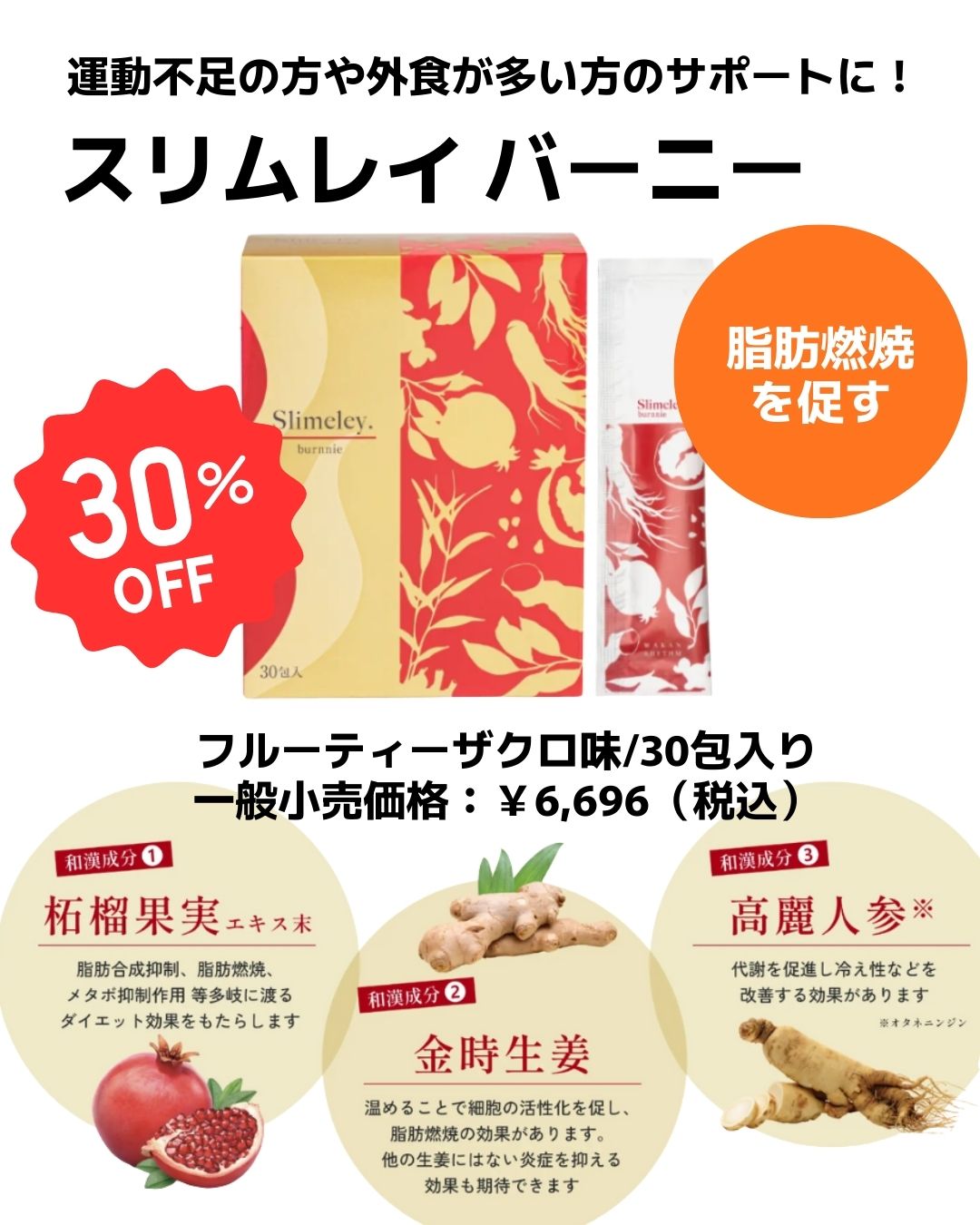 特価】スリムレイ バーニー 15g×30包 | HIKOTA E-SHOP