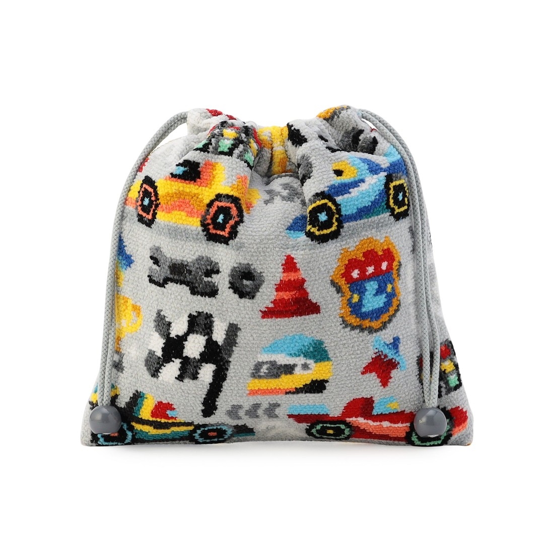 ラブラリーサーキット 巾着 L/LCI-260277(シルバーグレー): LOVERARY