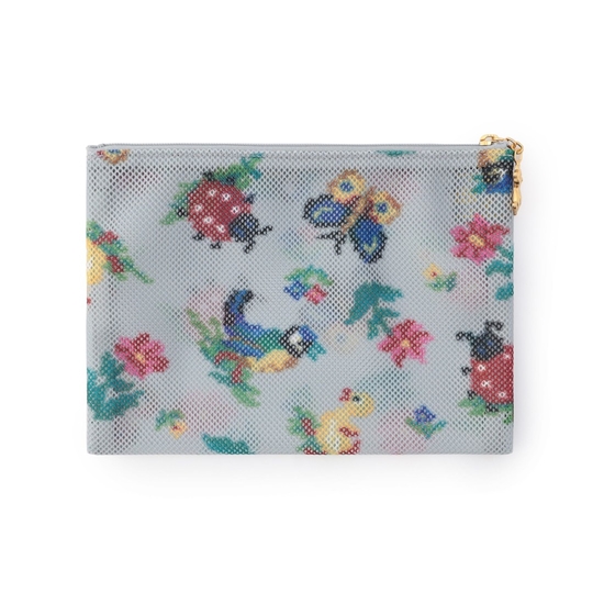 ハイジ メッシュポーチ HEMP-231350(シルバーグレー): FEILER