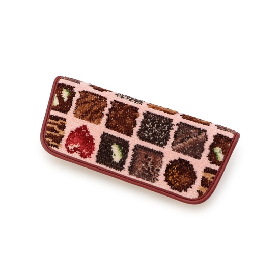 コフレドゥショコラ メガネケース FDC-257063（WEB限定）(ペールピンク