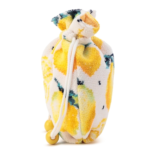 レモンドット 巾着 L/LDO-257349(ホワイト): LOVERARY BY FEILER