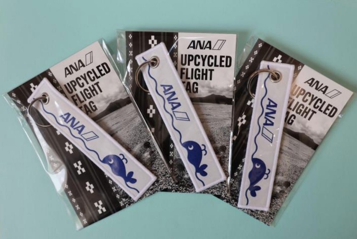 ANA、海洋プラ製「フライトタグ」発売、石垣島で拾ったペットボトルを