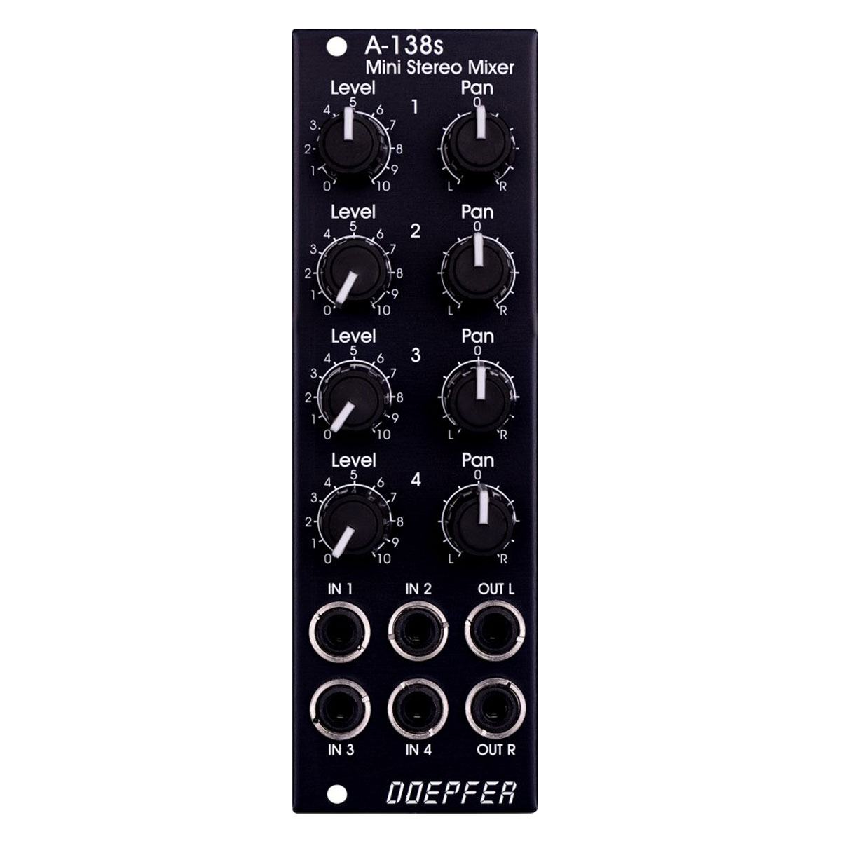 A-138sV Mini Stereo Mixer - A-100 Eurorack Modular Synthesizer