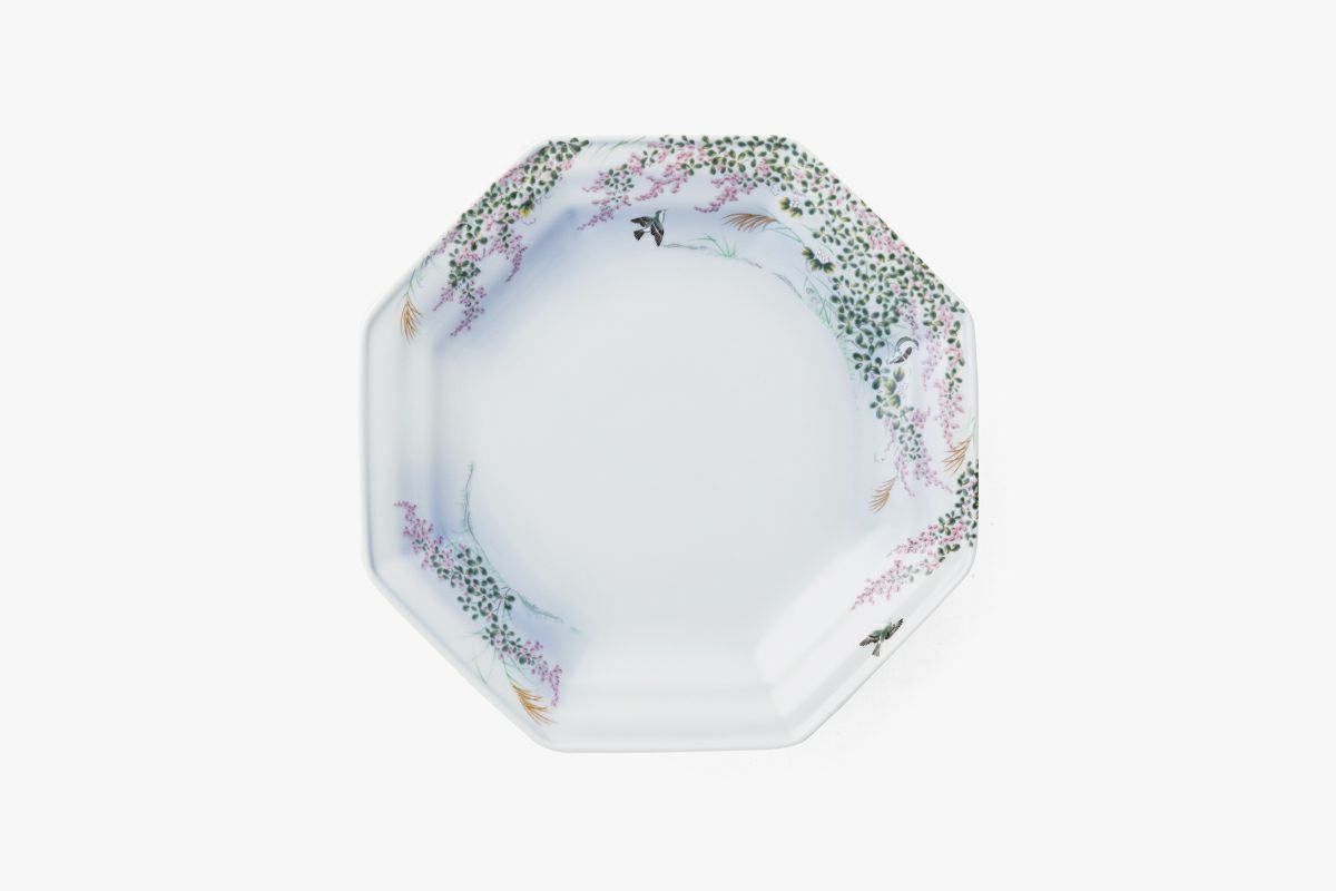 萩花見 八角盛皿 | 有田焼 深川製磁｜公式オンラインストア