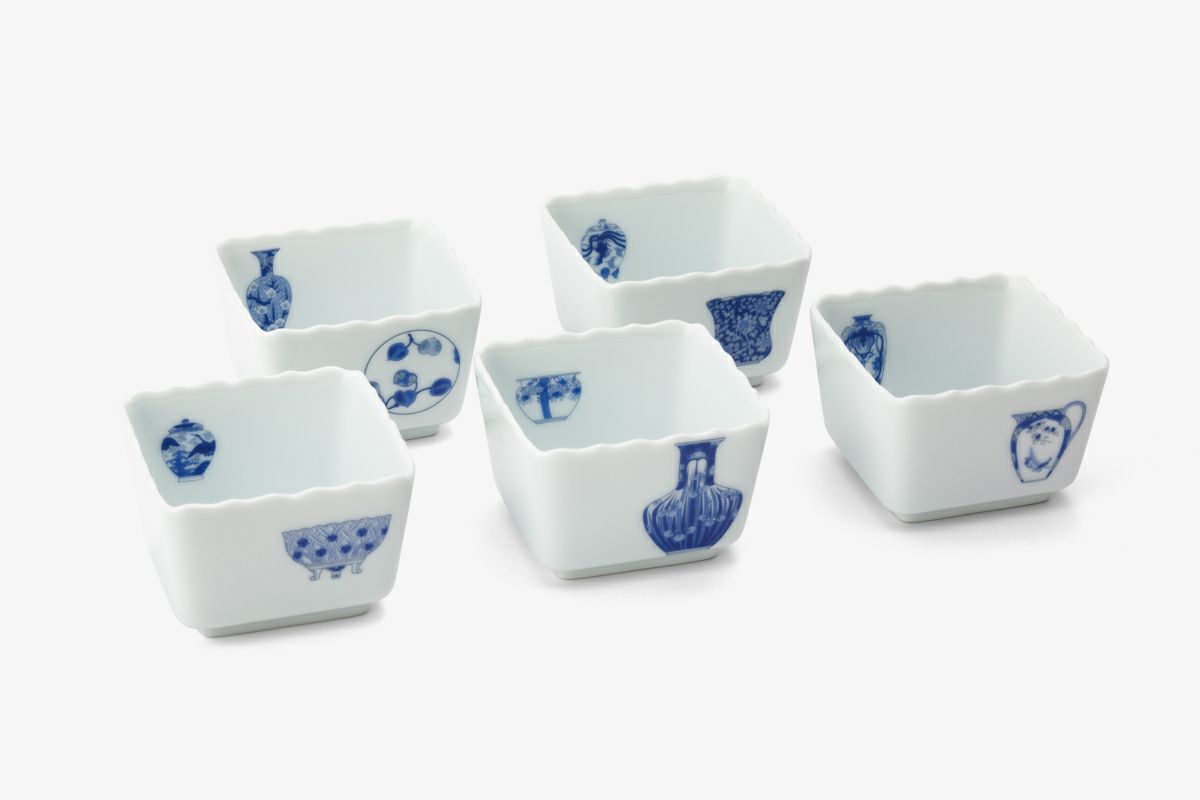 ブルーチャイナ 桔梗小付揃 | 有田焼 深川製磁｜公式オンラインストア