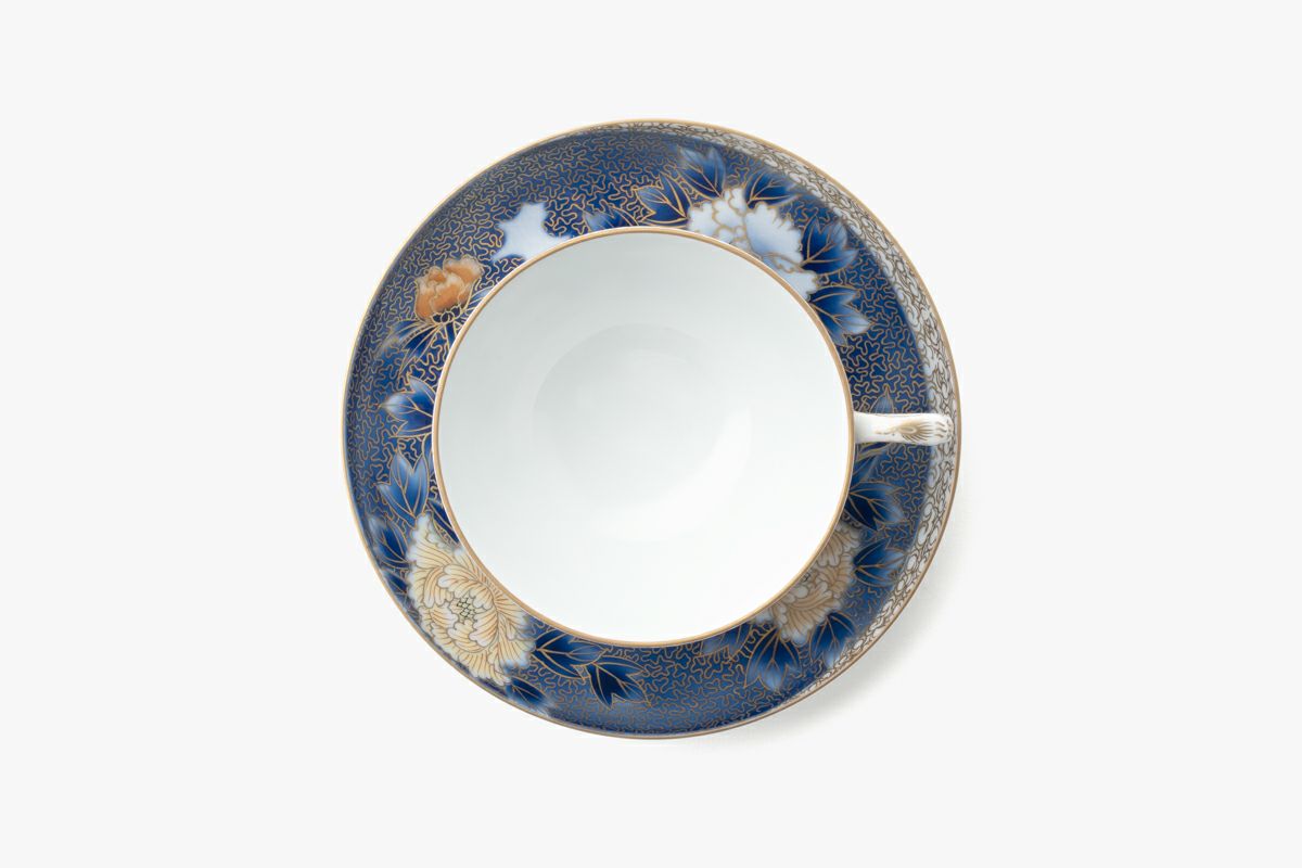 ☆雲文牡丹金ミル 碗皿 | 有田焼 深川製磁｜公式オンラインストア