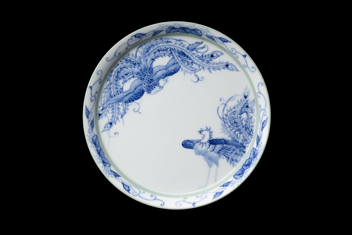 官窯染付鳳凰図 プラター | 有田焼 深川製磁｜公式オンラインストア