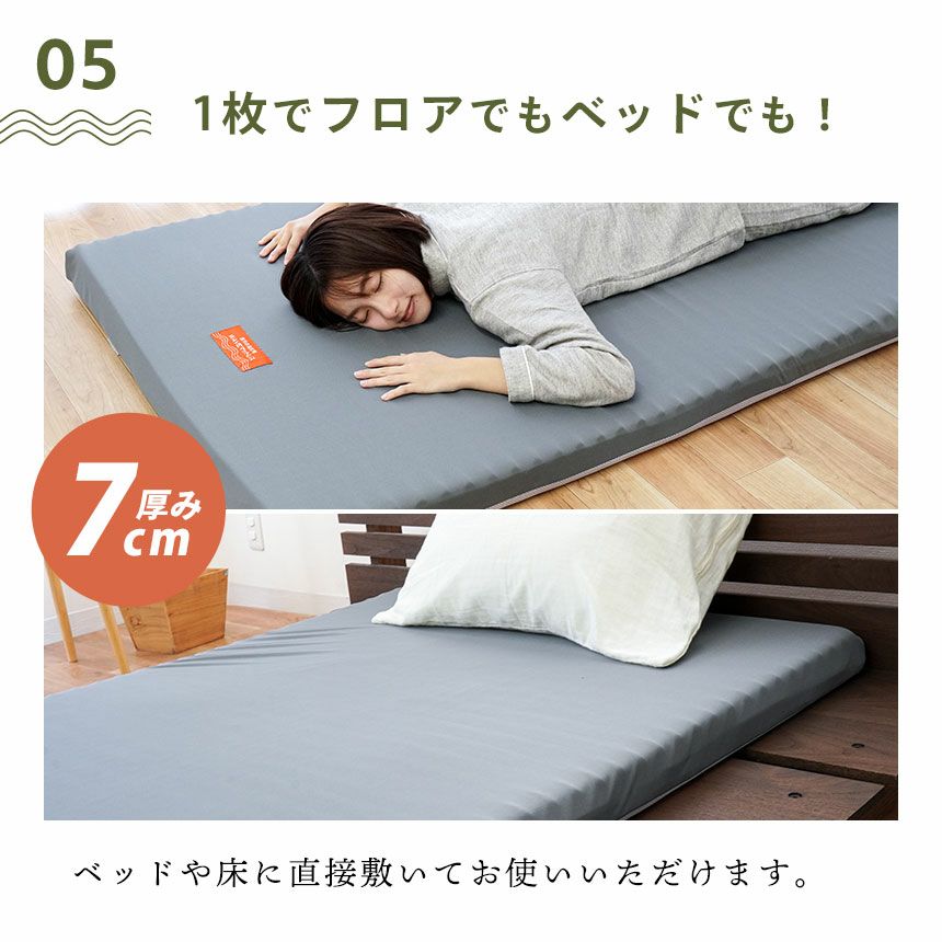 西川 マットレス 高反発 WAVE丸巻きタイプ ダブル 140×195cm | ね