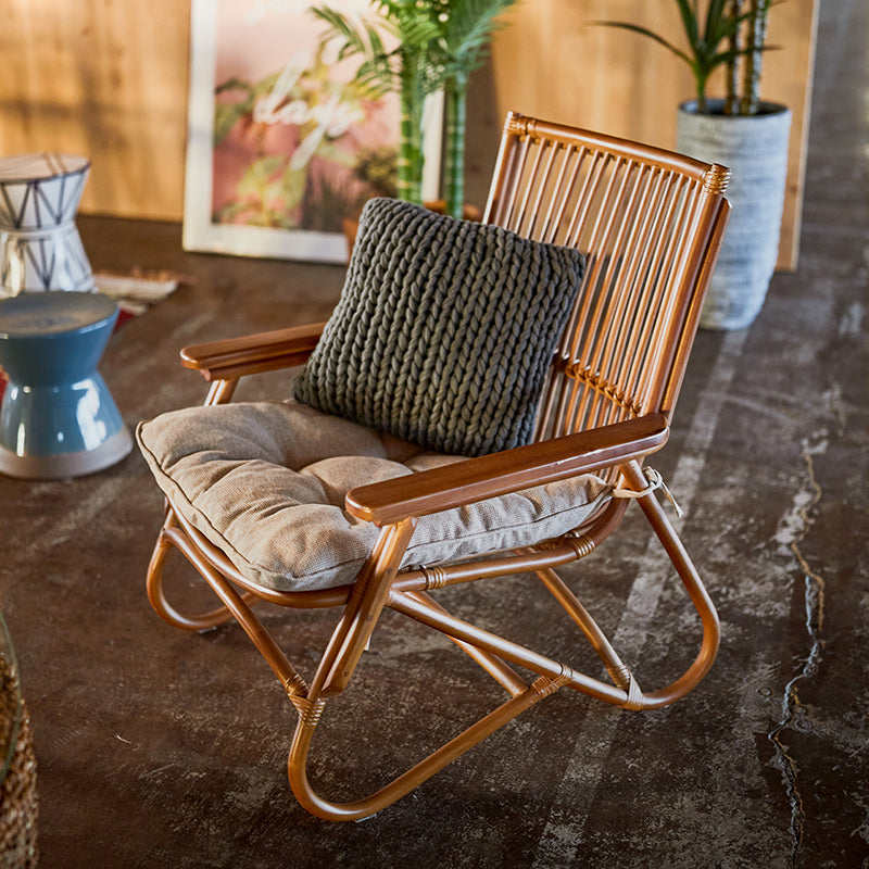パーソナルチェア 天然木×ラタンの優雅な座り心地 籐椅子 – Good Decors