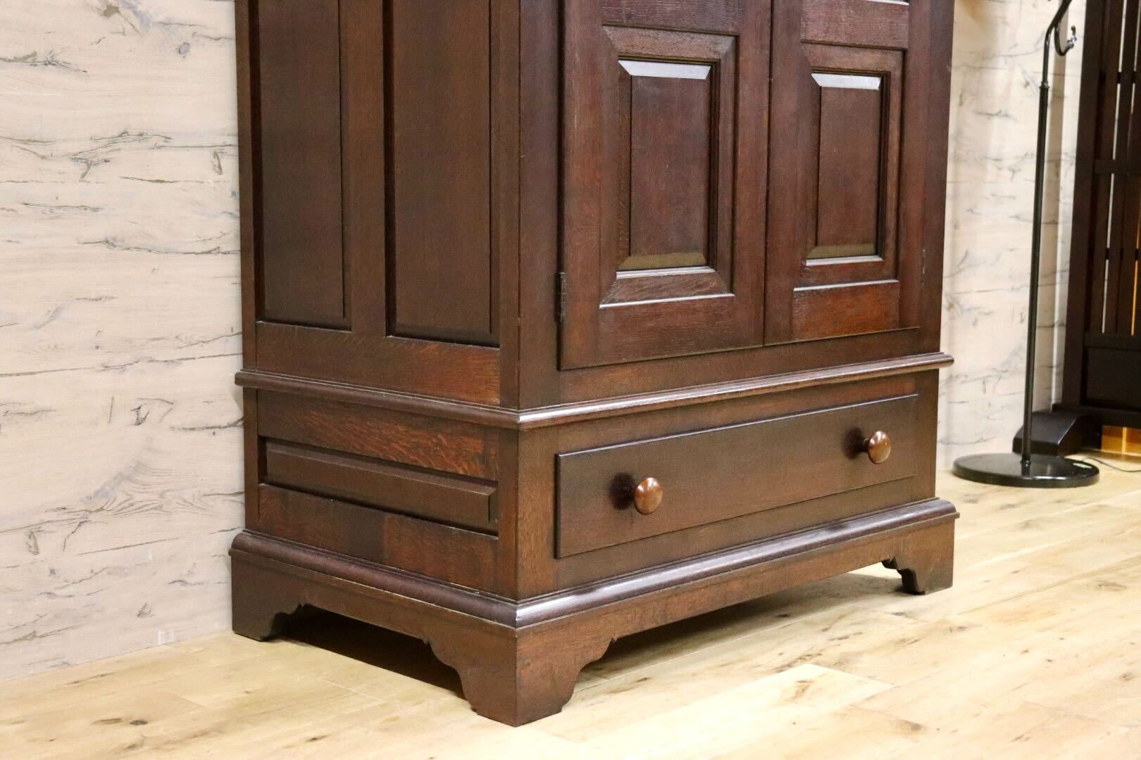 GMGK435B○松本民芸家具 E型洋服箪笥 ワードローブ クローゼット 収納