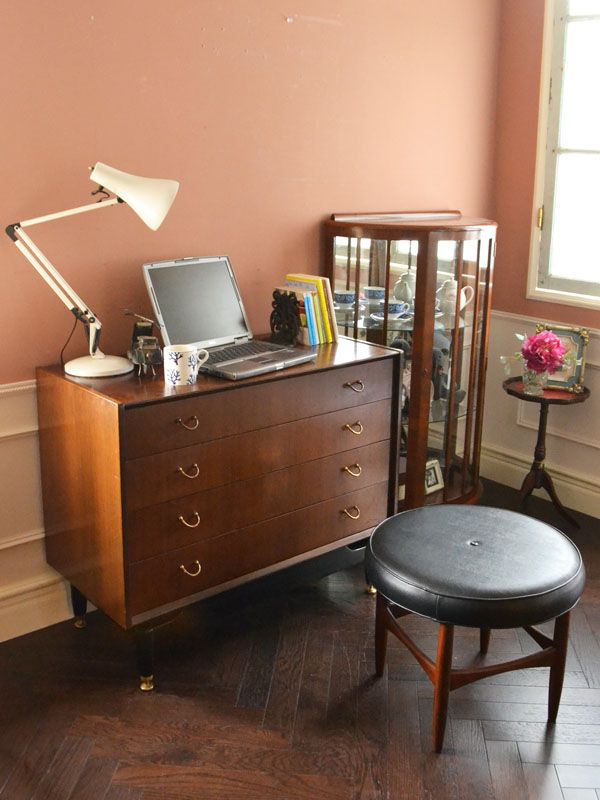 トラー＆ブラックの4段チェスト、G-PLANのヴィンテージ家具(k-1389