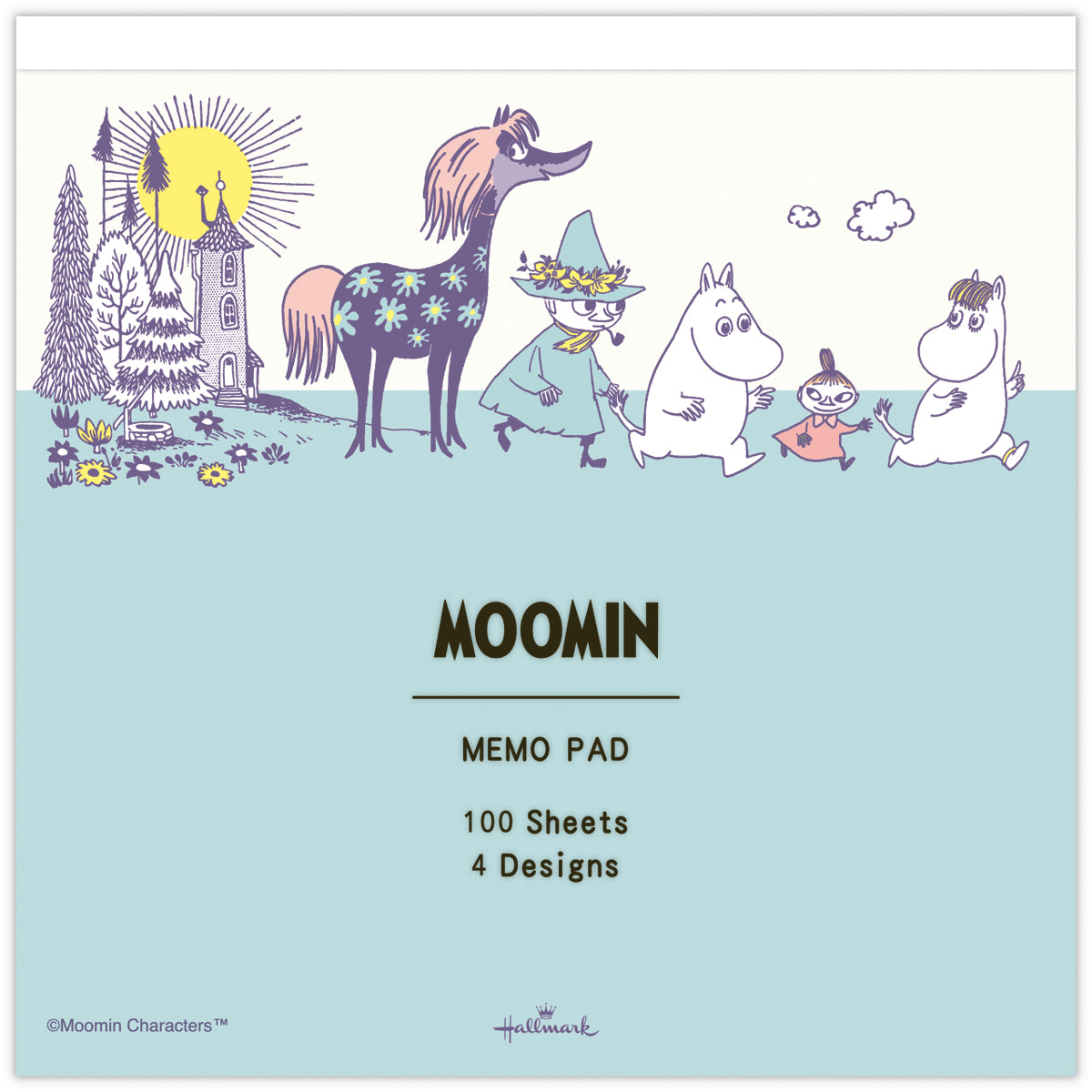 ムーミン Happy in Nature グリーン【メモパッド 4柄各25枚】日本