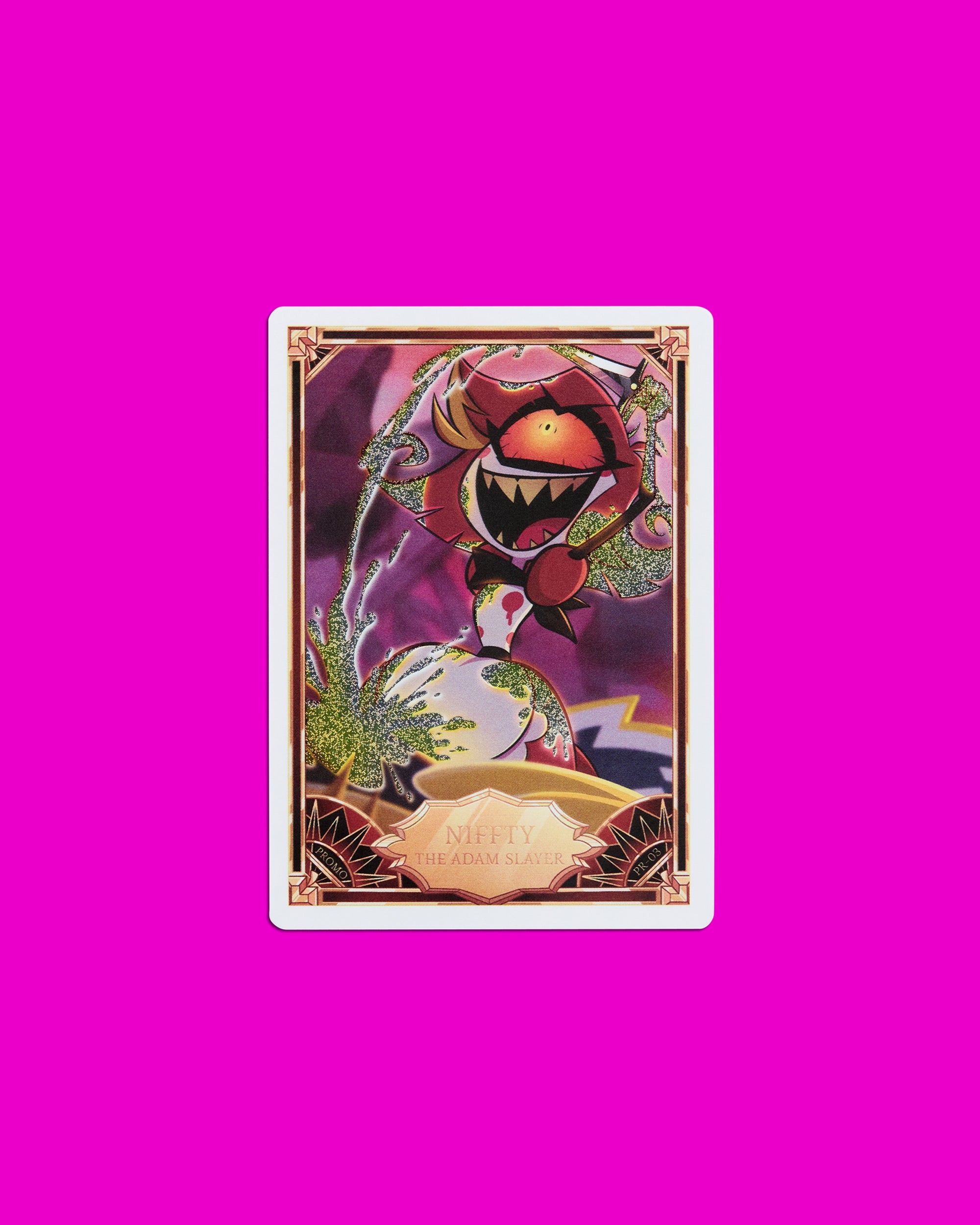 Hazbin Hotel Trading Cards Niffty The Adam Slayer Promo Card (PR