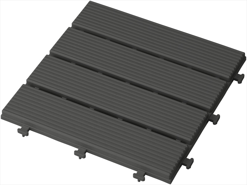 敷くだけプラデッキ 木目調 ダークグレー(ダークグレー): デッキ